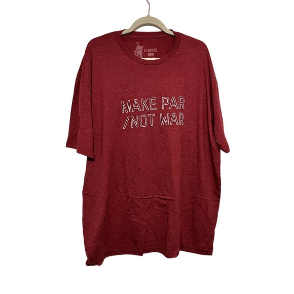 Linksoul Make Par Not War Golf Teeshirt XXL NWOT - Picture 1 of 5